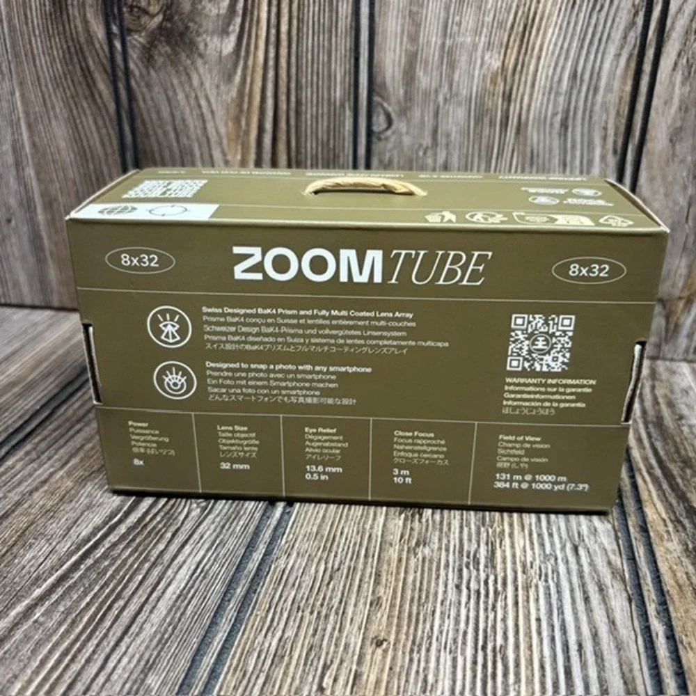 Nocs Zoom Tube 8x32Monocular Telescope, 32mm Lens, Juniper Green